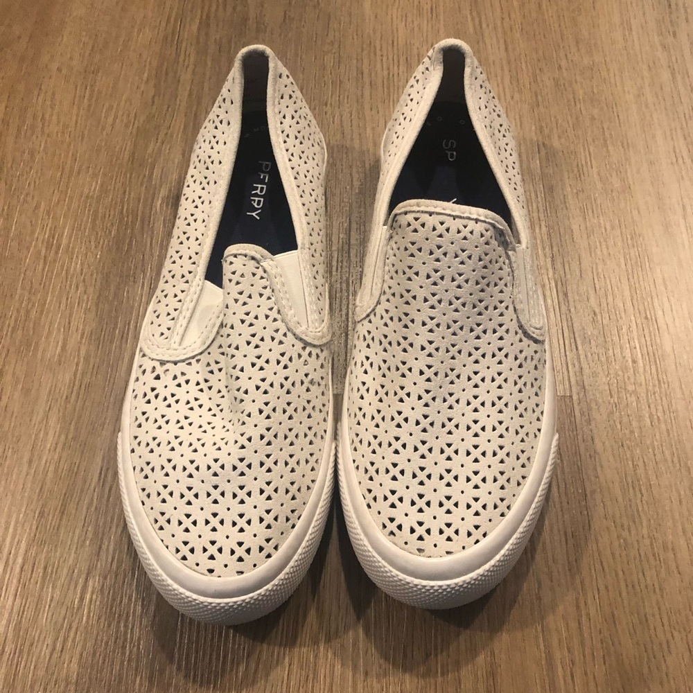 Sperry White Sneakers Slip-On Shoes Casual Comfort